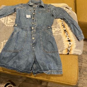 Rock & Roll Cowgirl Denim romper